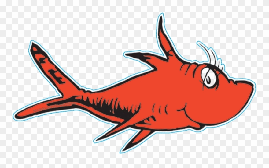 red one fish png two fish clipart dr seuss fish image - Free One