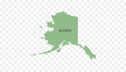 Green Clipart of a Alaska
