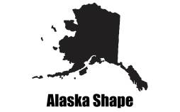 Cool Alaska State shape Png Clipart