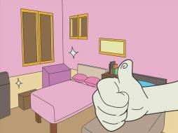 Cool Bedroom Cartoon Clipart