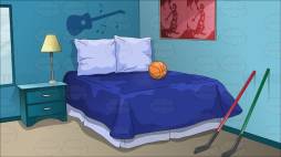 Anime Bedroom Background Clipart, Adolescent boy Bedroom