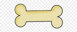 Yellow Dog Bone Clipart Transparent