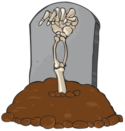 Grave and Bone, Hand Skeleton Clipart