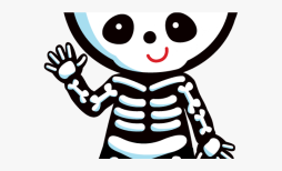 Bone Clipart, Halloween Skeleton Child Png