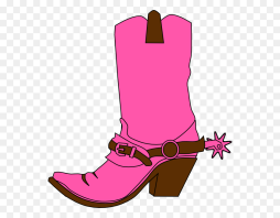 Pink Cowboy Boot Clipart Transparent