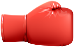 Beautiful Boxing Gloves Red Clipart