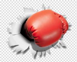 Red Glove Clipart, Boxing Punch Clipart