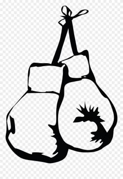 Boxing Glove Clipart Black and White