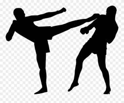 KickBoxing Clipart, Boxing Pictures on Clipart, Black