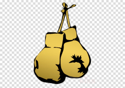 Yellow Boxing Glove Clipart Cartoon