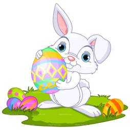 Best free Bunny Easter Background Clipart