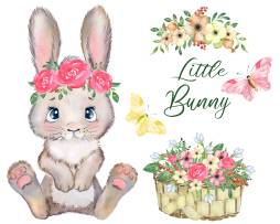Bunny Christmas Clipart free for Download