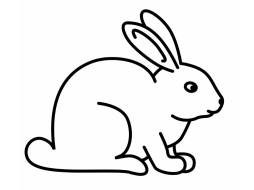 Best Black and White Bunny Clipart