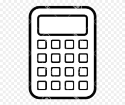 Calculator Png Clipart Black and White free