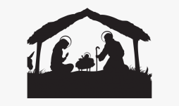 Religious Christmas Black Clipart Png
