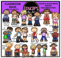Clipart of a Classroom Rules