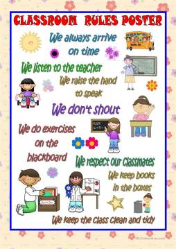 Free Clip art of Classroom Rules Picture