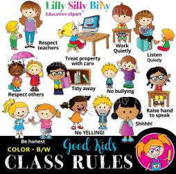 Colorful Classroom Rules Clipart free for Download