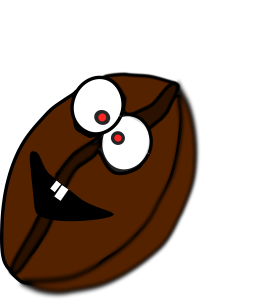 Funny Coffee Bean Faces Clipart