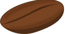 Cartoon Brown Coffee Bean Clipart