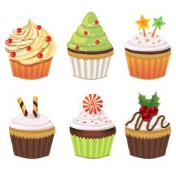 Cupcakes Clipart free for Download