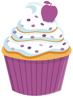 Purple Cupcake Clip art Png
