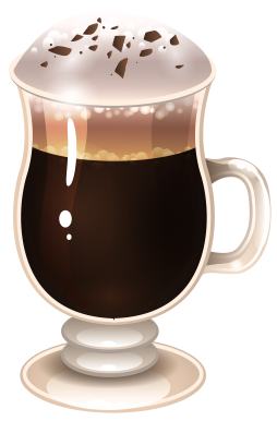Cute Coffee Clipart, Latte Clipart