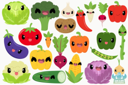 Clipart Cute Vegetables Png