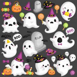 Free Cute Halloween Ghost Clipart