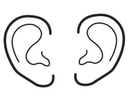 The Most Beautiful Ear Clipart Black and White