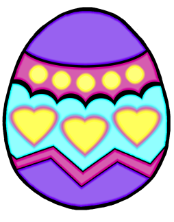 Coloring Page Easter egg Clipart free for