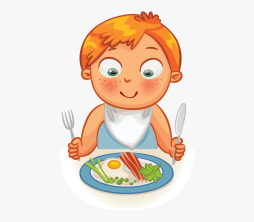 Baby Eating Breakfast Clipart, Girl Baby Clipart, food