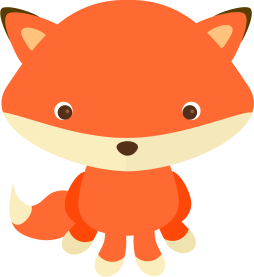 Cool cute Fox Clipart Vector png