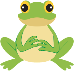 Green Frog Sitting Clipart Transparent Background