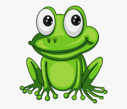 Cute and Naughty Green Frog Clipart
