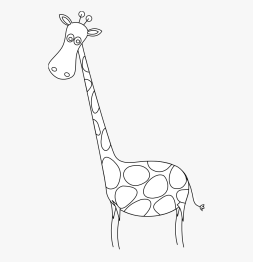 Free Awesome Giraffe Clipart Black and White