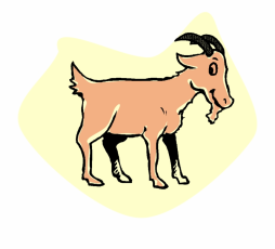 Cute Domestic Goat Clipart Transparent Background