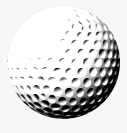 The Most Beautiful Golf Ball Vector Black and White Clipart
