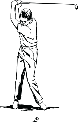 Golf Png Black White Clipart free