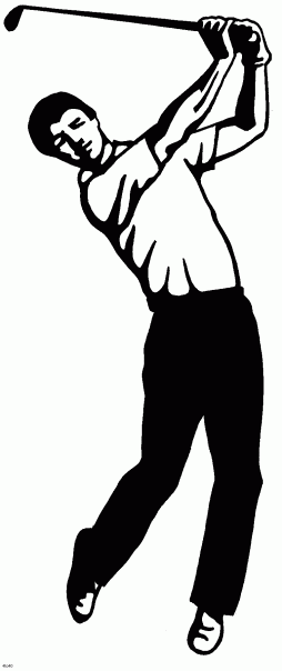Most Popular Clipart of a Golf Black and White