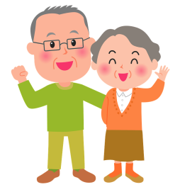 Cute old couples clipart free