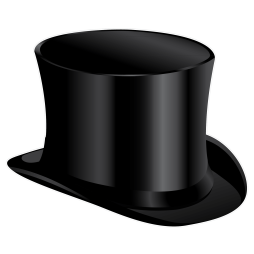 Black Silver Hat Transparent Png