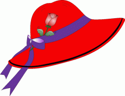 Design Red Girl Hat Clipart