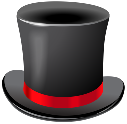 free Hat Stovepipe Clipart Black Red Png