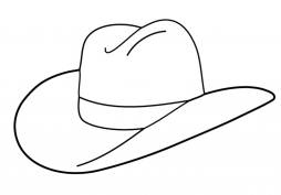The Most Beautiful cowboy hat coloring page free Clip Art