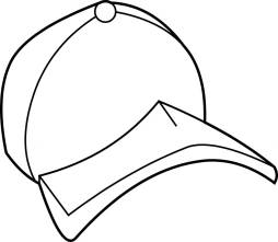 hat Baseball coloring page Clipart best