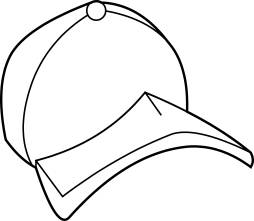 hatball coloring page, hat Baseball Clipart Transparent Png