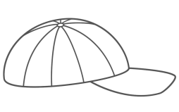 Free Page hat coloring Clipart