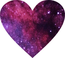 Free Heart Galaxy Clipart Transparent Background