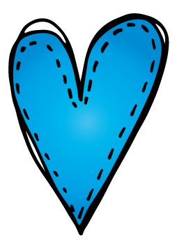 Blue Heart Clipart, Transparent Background, Leopard